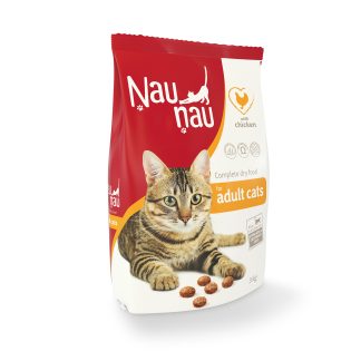 Kaķu barība Ņau Ņau ar vistu 3kg