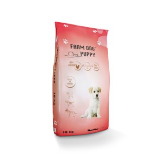 Farm Dog Puppy produkta maiss sarkanīgā krāsā