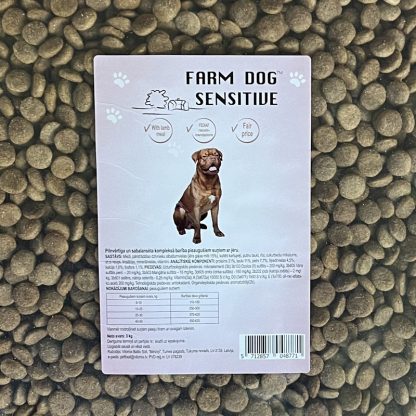 Farm Dog Sensitive produkta iepakojums